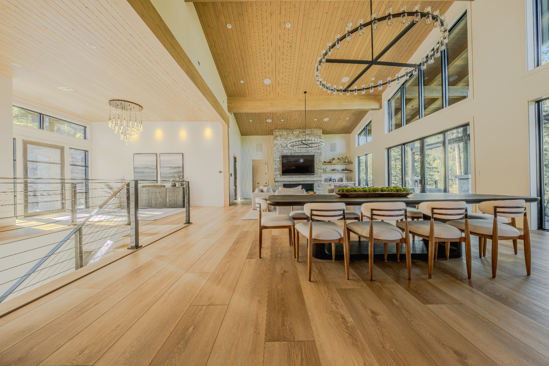 Rustic modern great room