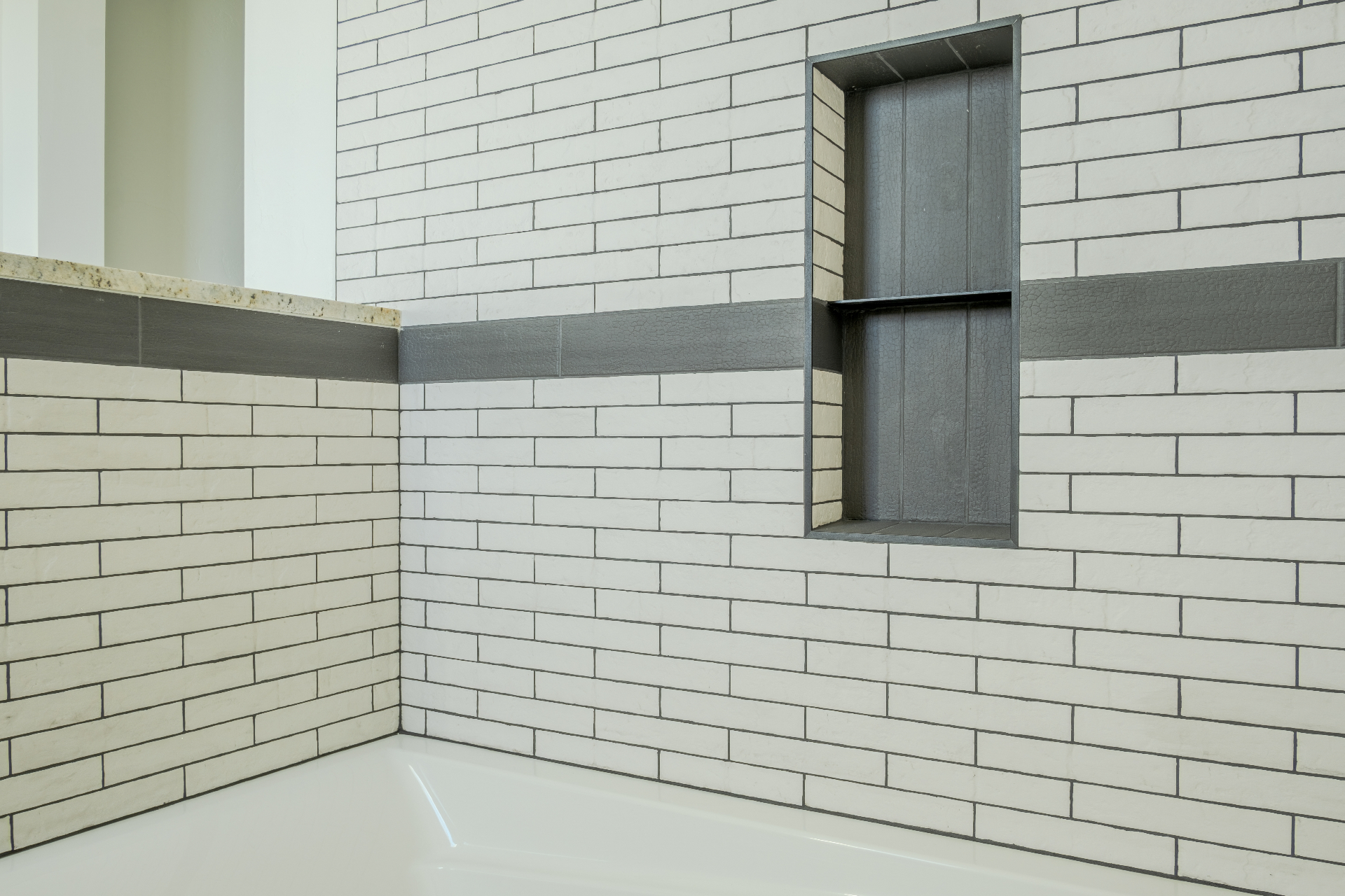 Intricate tile detail work
